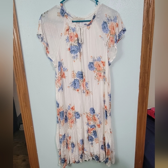 Multicolor Midi Flower Dress - Picture 3 of 7